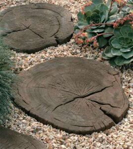 Timberstone Log Stepping Stone
